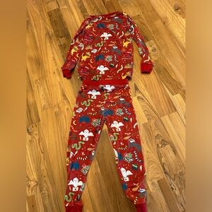 Little sleepies red Harry Potter pajamas.